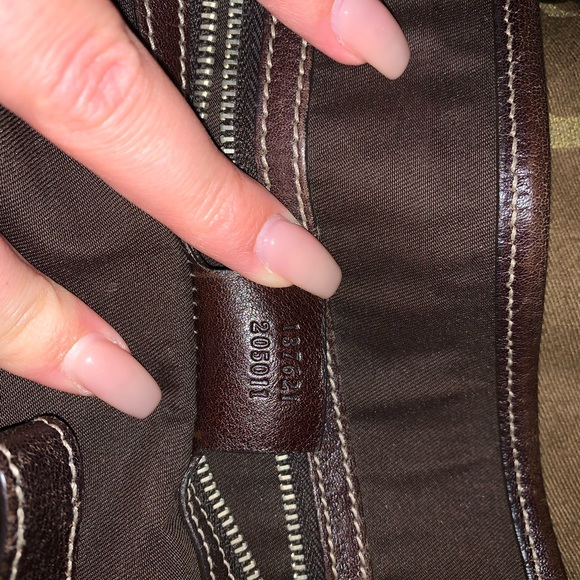 Gucci Pelham Brown Canvas Hobo Bag - Picture 6 of 8